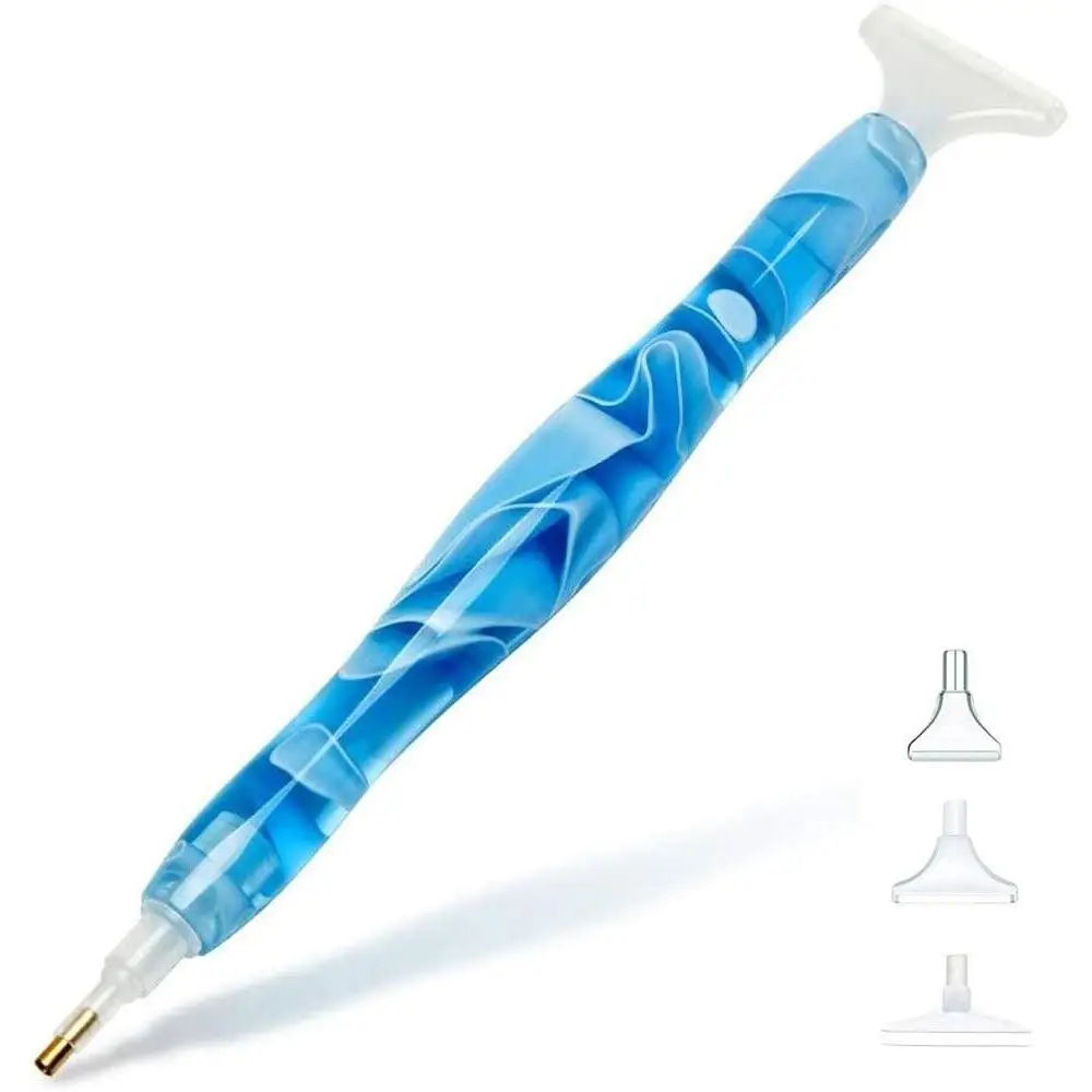 Diamond Painting Pen with 3 Replaceable Tips - Blue - Diamond Painting Accessory