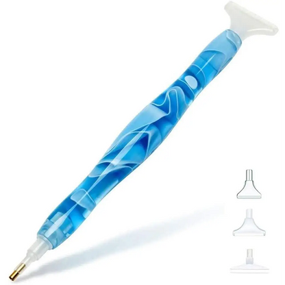 Diamond Painting Pen with 3 Replaceable Tips - Blue - Diamond Painting Accessory