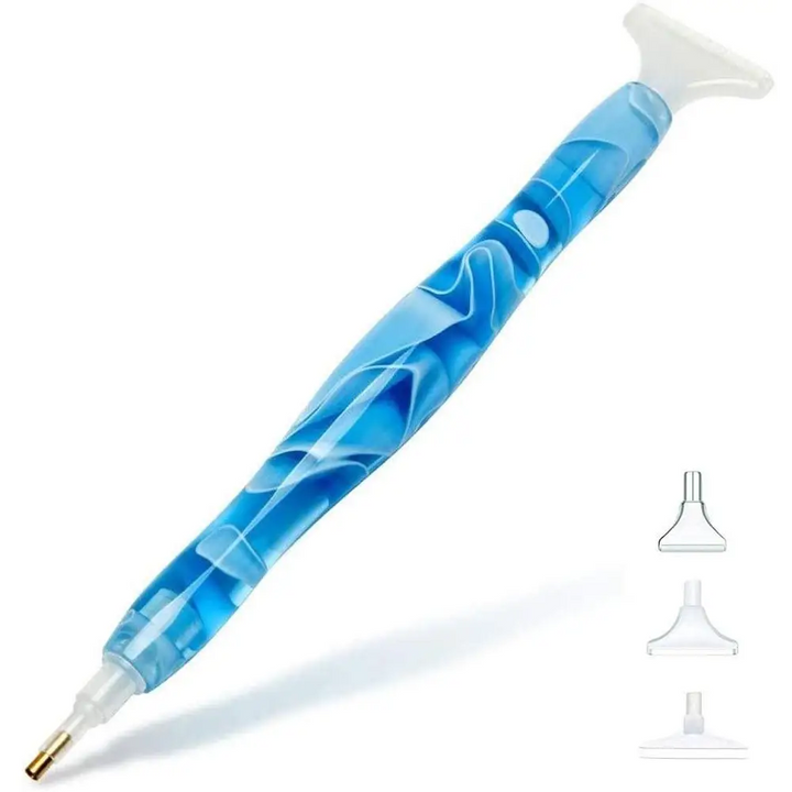 Diamond Painting Pen with 3 Replaceable Tips - Blue - Diamond Painting Accessory