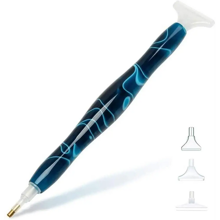 Diamond Painting Pen with 3 Replaceable Tips - Dark Green - Diamond Painting Accessory