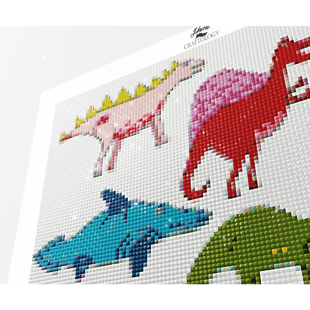 Dinosaur Wallpaper - Premium Diamond Painting Kit - Diamond Painting Kit