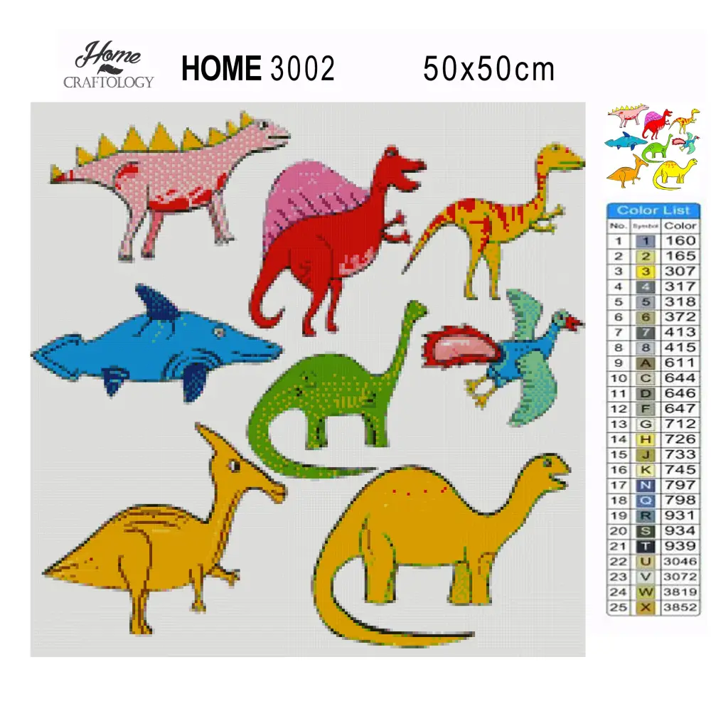 Dinosaur Wallpaper - Premium Diamond Painting Kit - Diamond Painting Kit