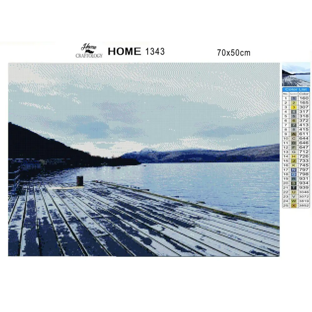 Dock at Loch Lomond - Premium Diamond Painting Kit - Diamond Painting Kit