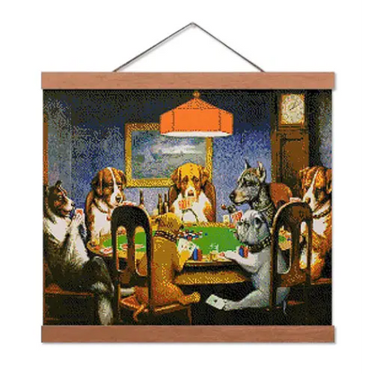Dogs Playing Poker - Exclusive Premium Diamond Painting Kit - Diamond Painting Kit