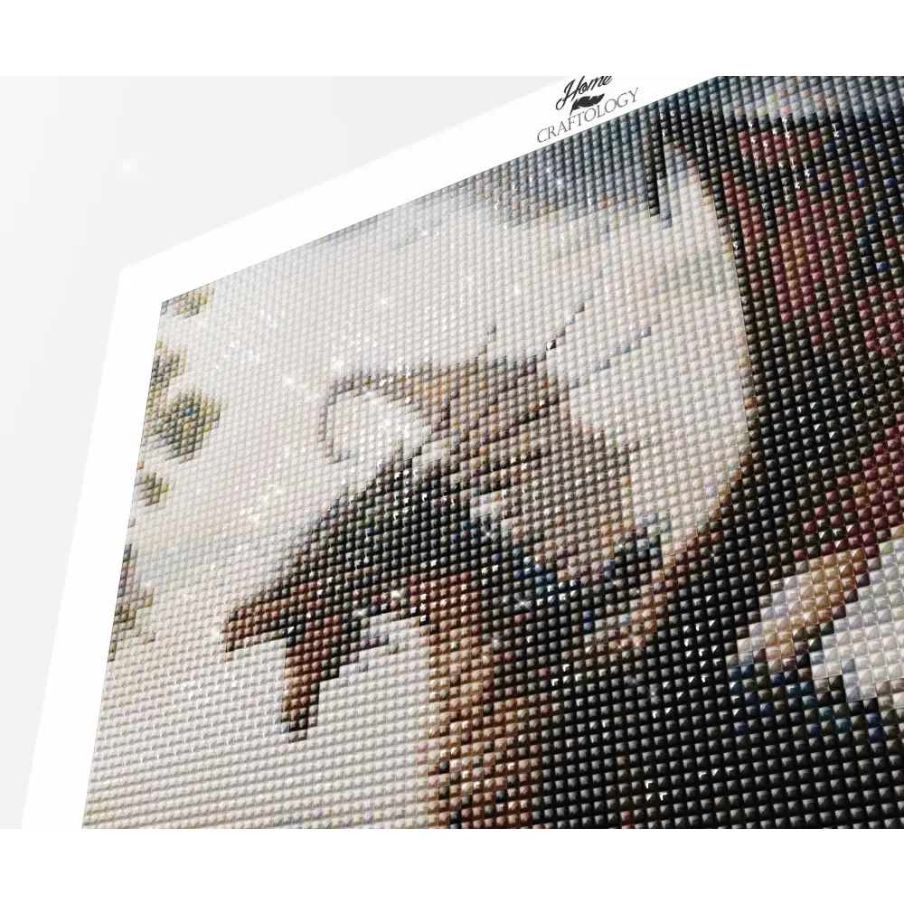 Dragon Over a Castle - Exclusive Premium Diamond Painting Kit - Diamond Painting Kit