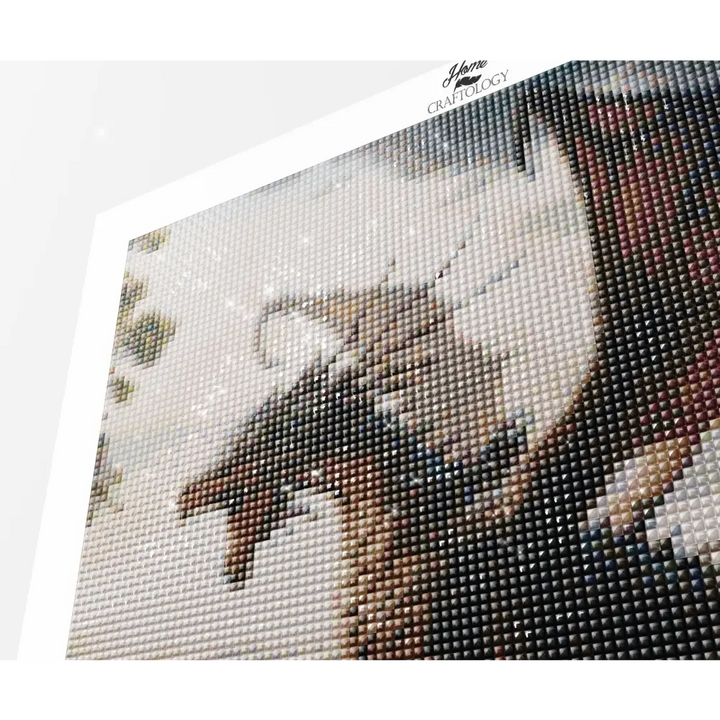 Dragon Over a Castle - Exclusive Premium Diamond Painting Kit - Diamond Painting Kit
