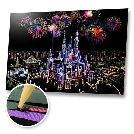 Dream Castle - Scratch Painting Kit - Scratch Painting