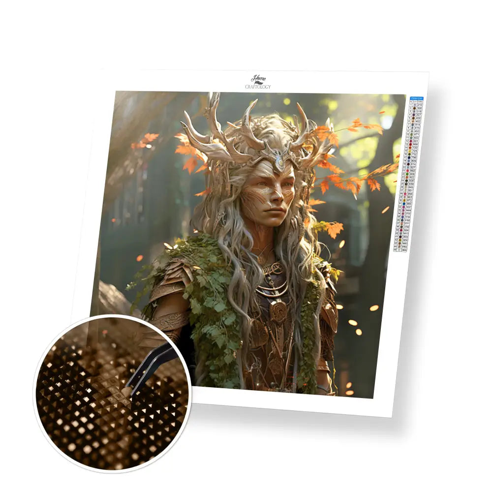 Druid - Exclusive Premium Diamond Painting Kit - 30x30cm / 12x12’’ / Square (Most Popular) / No Frame - Diamond