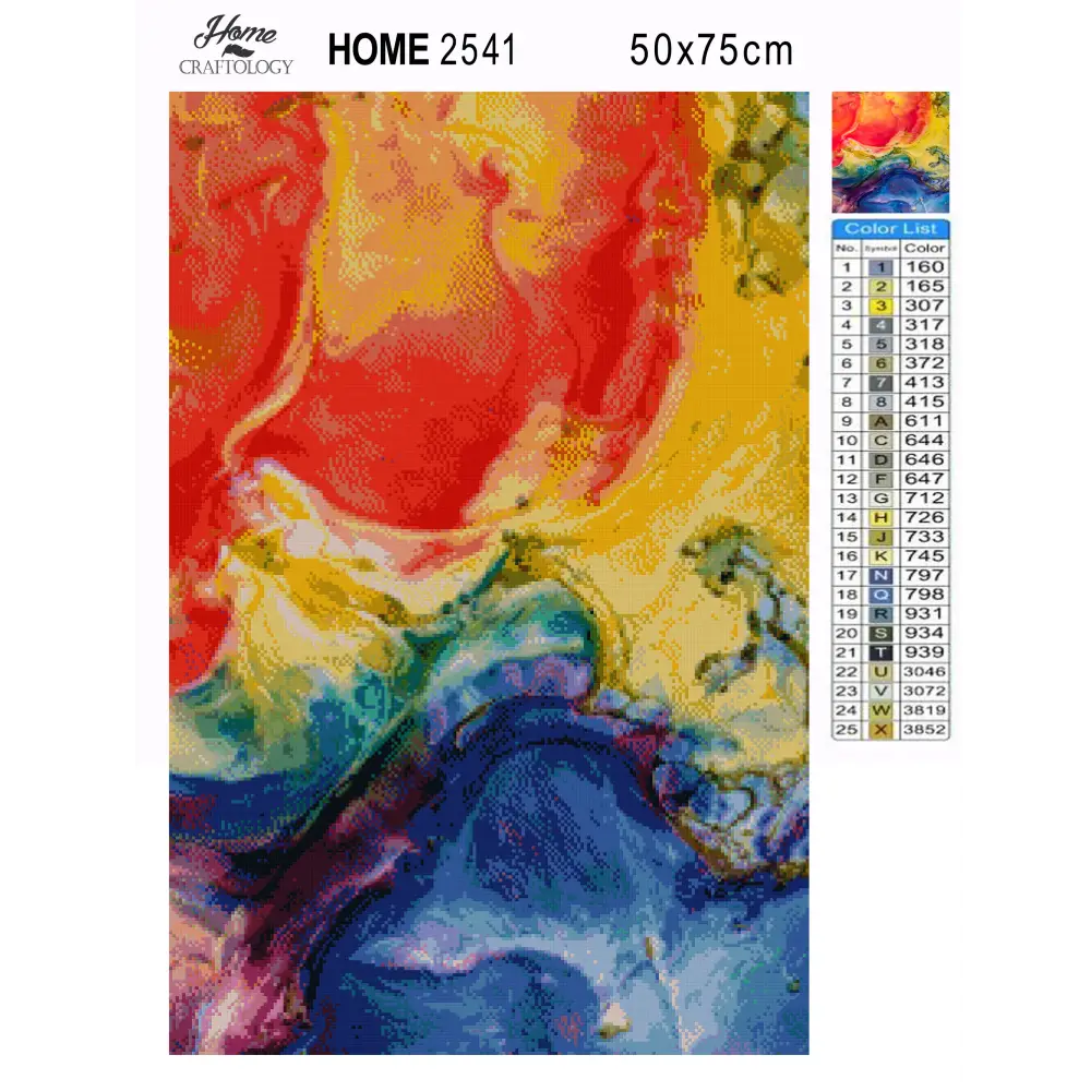 Dye Abstract - Premium Diamond Painting Kit - Diamond Painting Kit