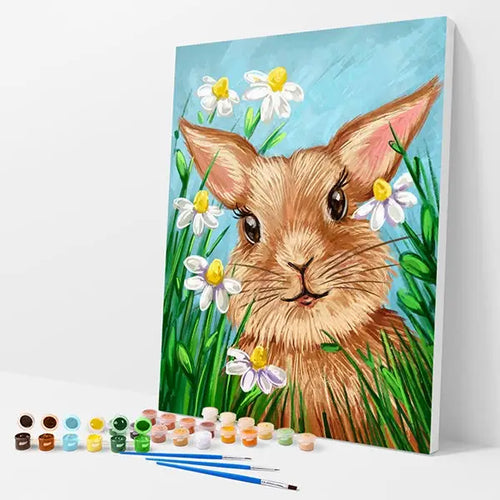 Easter Bunny Kit - Paint By Numbers - 30x40cm / 12x16’’ / No Frame - Paint By Numbers