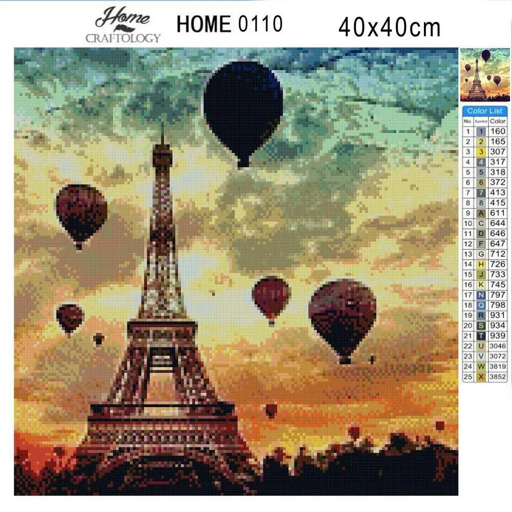 Eiffel Tower - Premium Diamond Painting Kit - Diamond Painting Kit