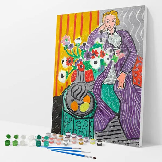 Elegant Woman Kit - Paint By Numbers - 30x40cm / 12x16’’ / No Frame - Paint By Numbers