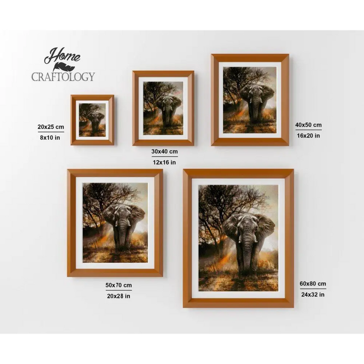 Elephant - Diamond Painting Kit - Home Craftology
