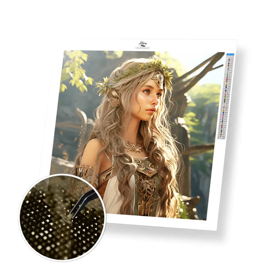Elf Princess - Exclusive Premium Diamond Painting Kit - 30x30cm / 12x12’’ / Square (Most Popular) / No Frame - Diamond