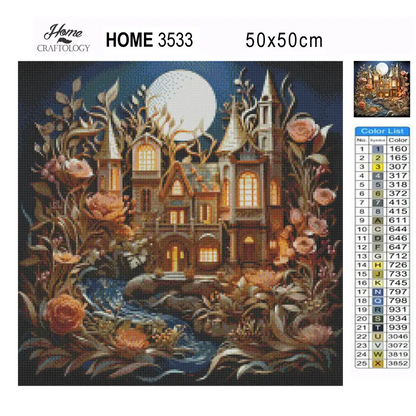 Enchanted House - Exclusive Premium Diamond Painting Kit - Diamond Painting Kit