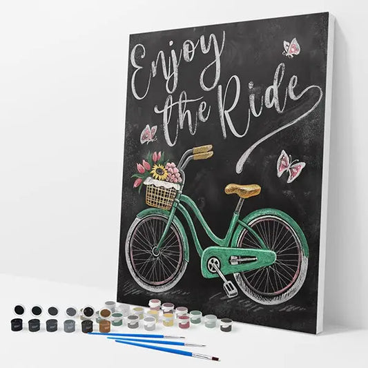 Enjoy the Ride Kit - Paint By Numbers - 30x40cm / 12x16’’ / No Frame - Paint By Numbers