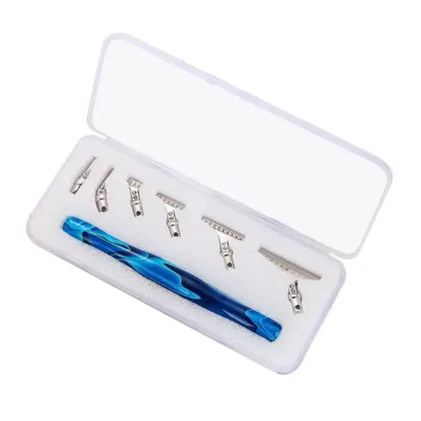 Ergonomic Diamond Painting Multi Tool with 6 Replaceable Tips and Case MELSPEN - Dark Blue - Diamond Painting Accessory