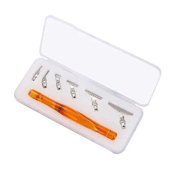 Ergonomic Diamond Painting Multi Tool with 6 Replaceable Tips and Case MELSPEN - Orange - Diamond Painting Accessory