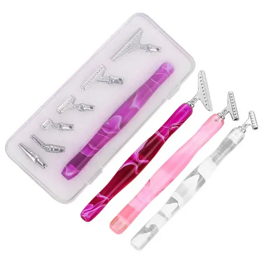 Ergonomic Diamond Painting Multi Tool with 6 Replaceable Tips and Case MELSPEN - Diamond Painting Accessory