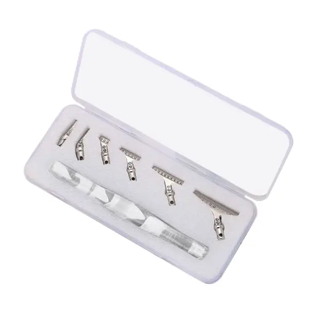 Ergonomic Diamond Painting Multi Tool with 6 Replaceable Tips and Case MELSPEN - White - Diamond Painting Accessory