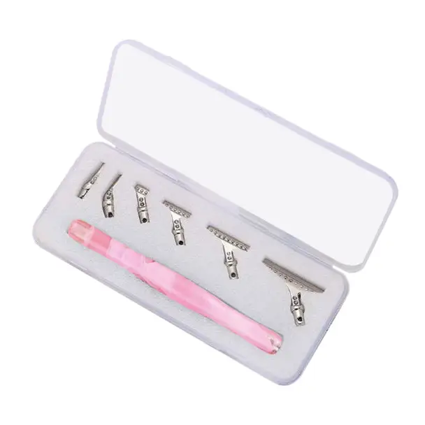 Ergonomic Diamond Painting Multi Tool with 6 Replaceable Tips and Case MELSPEN - Pink - Diamond Painting Accessory