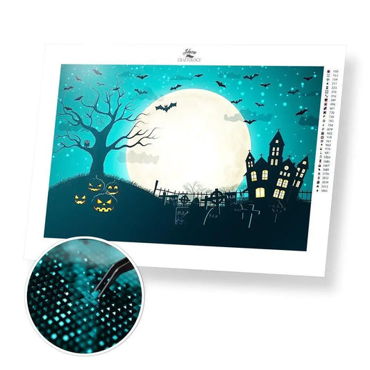 Everything Halloween - Premium Diamond Painting Kit - 45x30cm / 18x12’’ / Square (Most Popular) - Diamond Painting Kit
