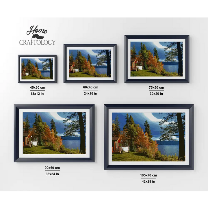 Fall in Canada - Premium Diamond Painting Kit - Diamond Painting Kit