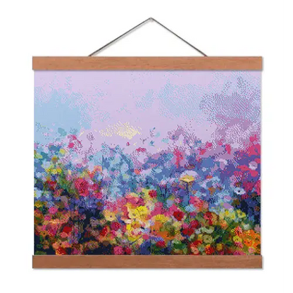 Field of Colorful Flowers - Exclusive Premium Diamond Painting Kit - Diamond Painting Kit