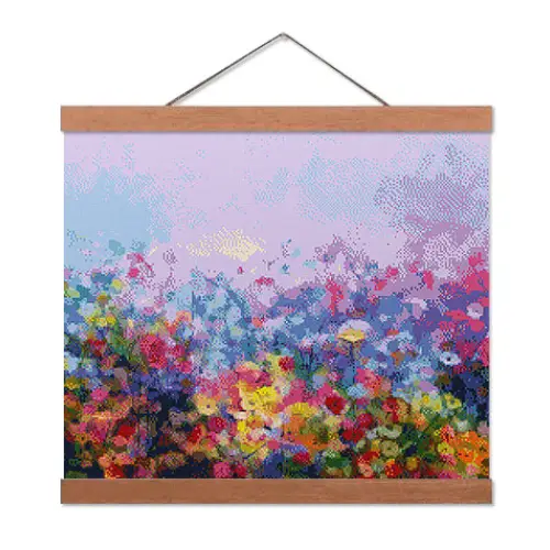 Field of Colorful Flowers - Exclusive Premium Diamond Painting Kit - Diamond Painting Kit