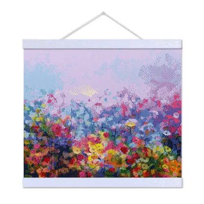 Field of Colorful Flowers - Exclusive Premium Diamond Painting Kit - Diamond Painting Kit