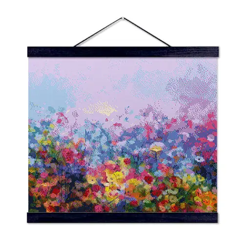 Field of Colorful Flowers - Exclusive Premium Diamond Painting Kit - Diamond Painting Kit