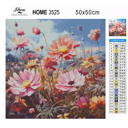 Field of Flowers - Exclusive Premium Diamond Painting Kit - Diamond Painting Kit