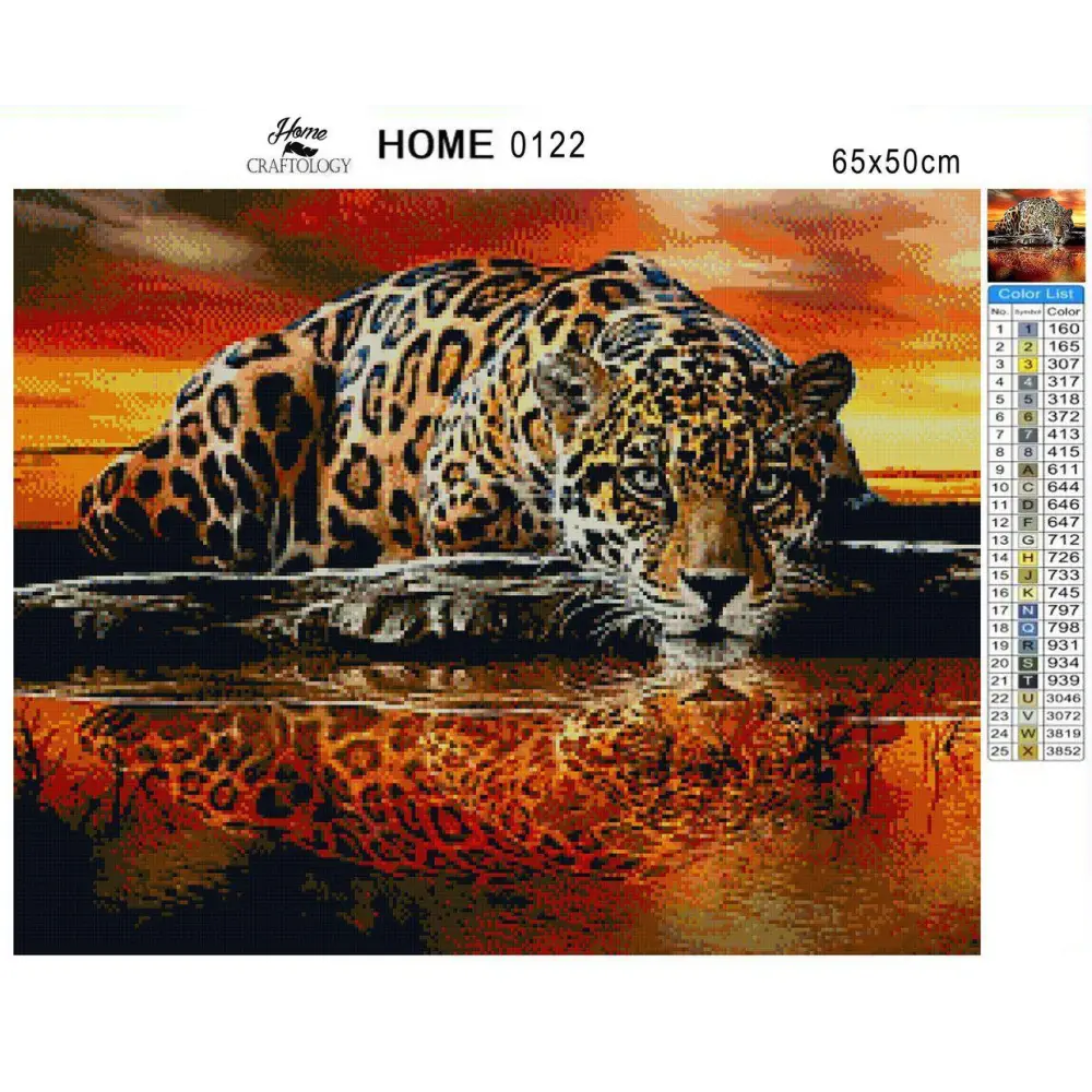Fierce Leopard - Premium Diamond Painting Kit - Diamond Painting Kit