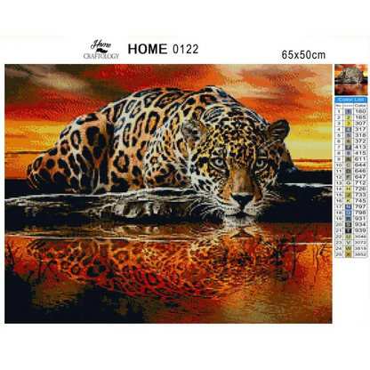 Fierce Leopard - Premium Diamond Painting Kit - Diamond Painting Kit