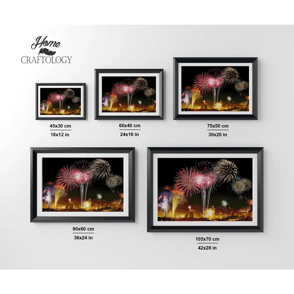 Fireworks - Premium Diamond Painting Kit - Diamond Painting Kit