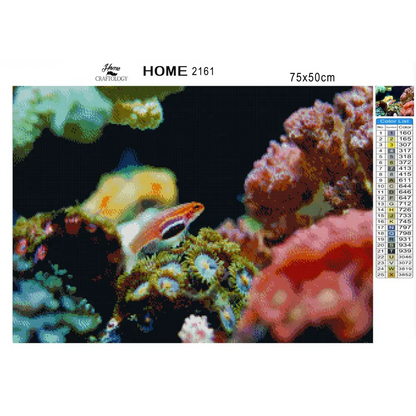 Fish and Corals - Premium Diamond Painting Kit - Diamond Painting Kit