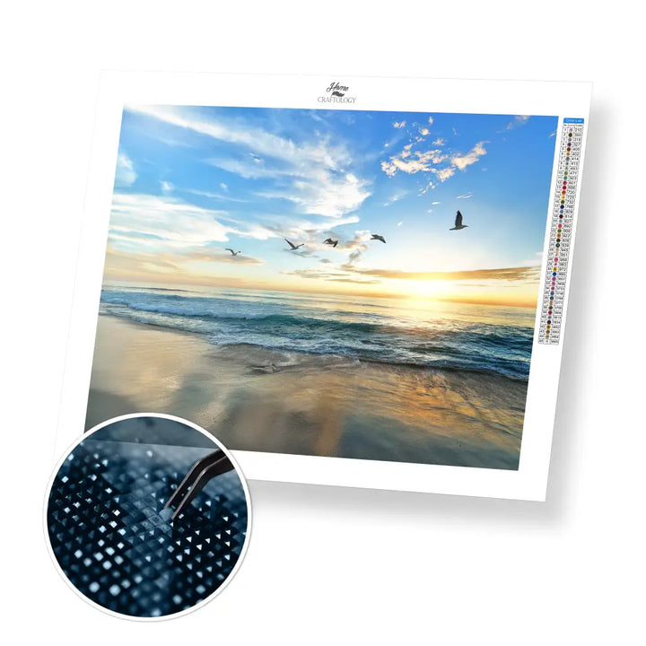 Five Flying Birds - Premium Diamond Painting Kit - 40x30cm / 16x12’’ / Square (Most Popular) - Diamond Painting Kit