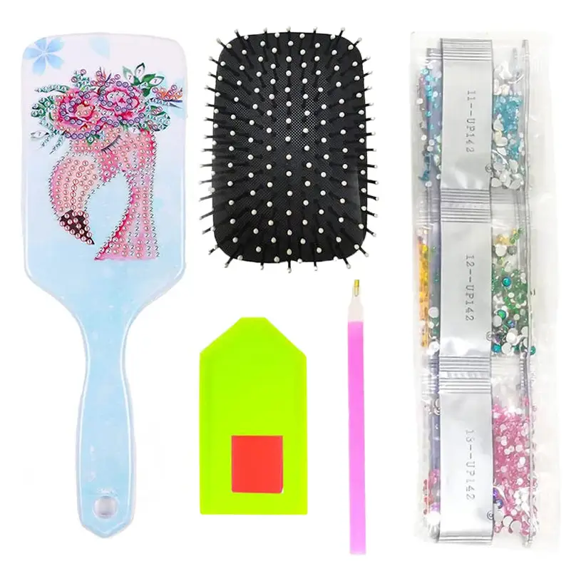 Flamingo - Diamond Painting Hair Brush - Hair Bursh