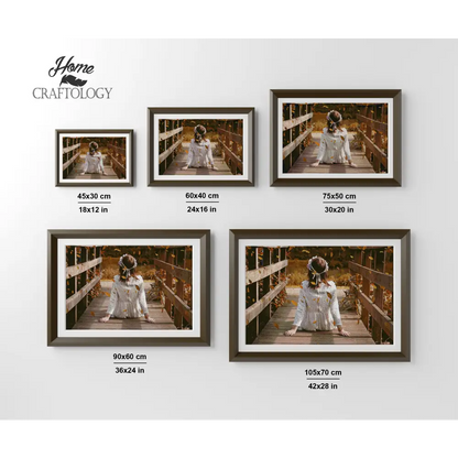 Flower Girl - Premium Diamond Painting Kit - Diamond Painting Kit
