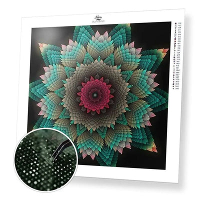 Flower Mandala - Premium Diamond Painting Kit