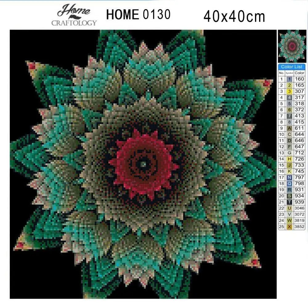 Flower Mandala - Premium Diamond Painting Kit - Diamond Painting Kit