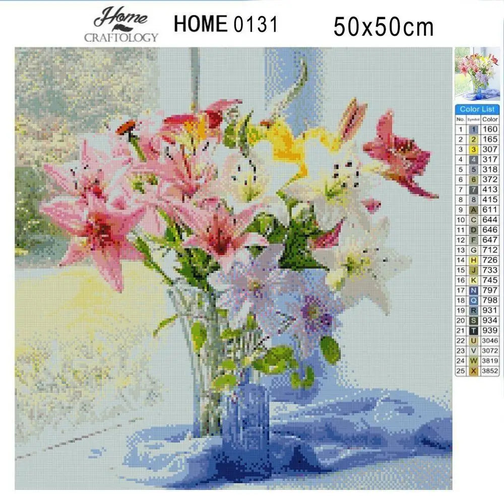 Flowers - Premium Diamond Painting Kit - Diamond Painting Kit