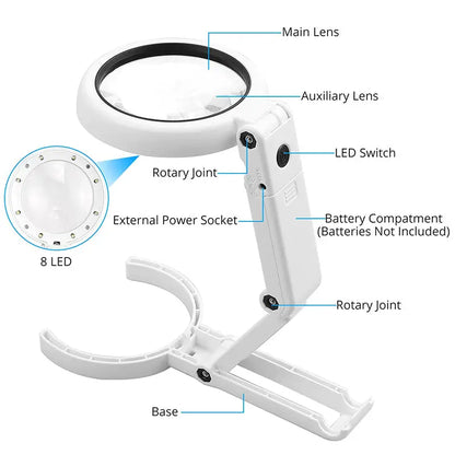 Foldable Magnifying Glass - Diamond Painting Accessory