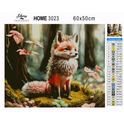 Forest Fox - Premium Diamond Painting Kit - Diamond Painting Kit