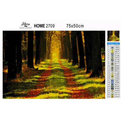 Forest Path - Premium Diamond Painting Kit - Diamond Painting Kit