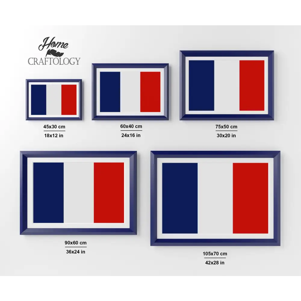 France Flag - Premium Diamond Painting Kit - Diamond Painting Kit