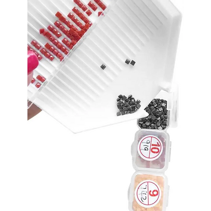 Free Gift Large Diamond Painting Tray with 3 Dividers and Brush - Diamond Painting Accessory