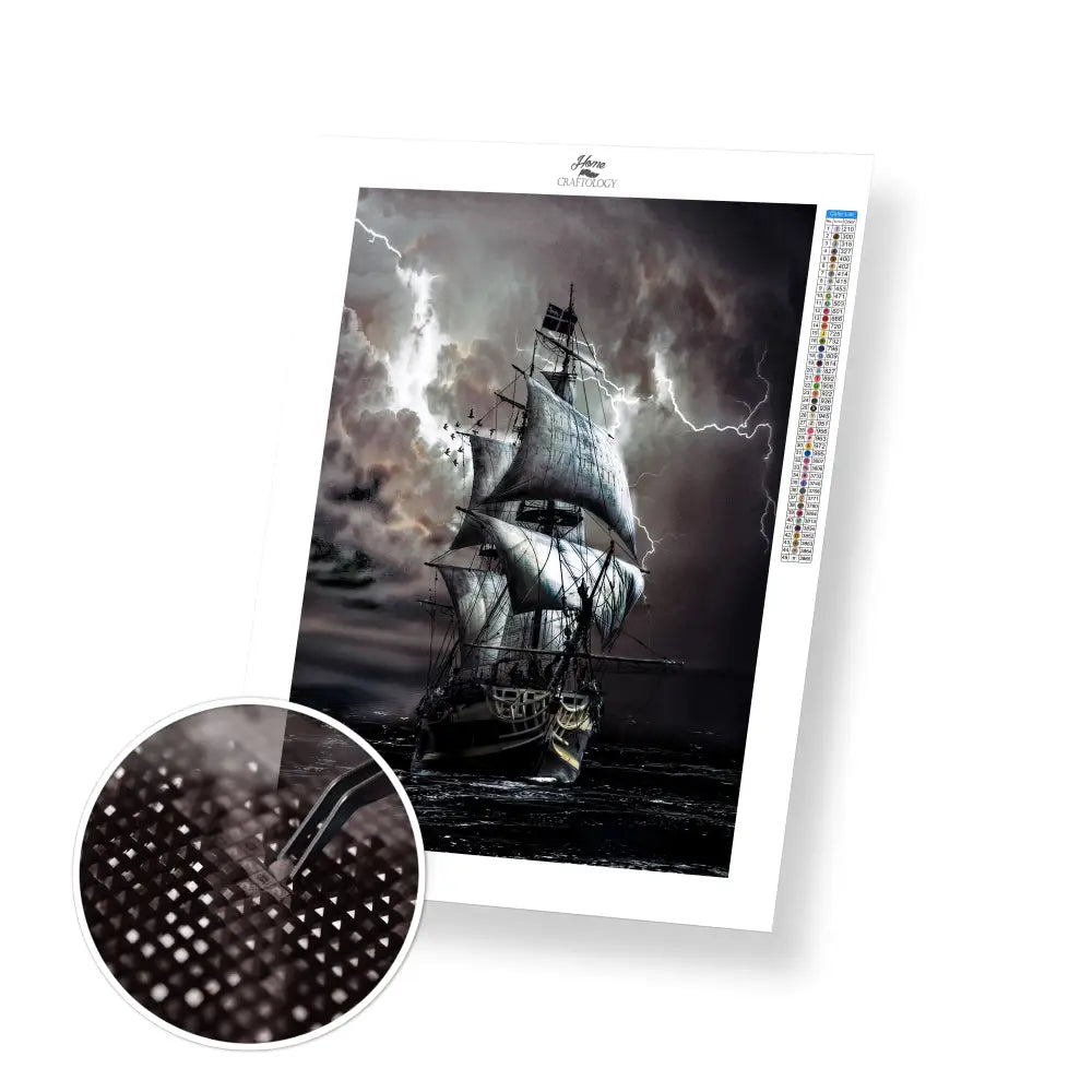 Galleon - Premium Diamond Painting Kit - 30x45cm / 12x18’’ / Square (Most Popular) - Diamond Painting Kit