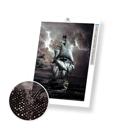 Galleon - Premium Diamond Painting Kit - 30x45cm / 12x18’’ / Square (Most Popular) - Diamond Painting Kit