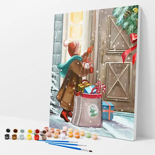 Gift Giving Kit - Paint By Numbers - 30x40cm / 12x16’’ / No Frame - Paint By Numbers